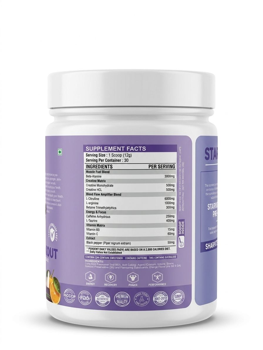 Stark Fitness Tangy Orange High-Performance Pre-Workout