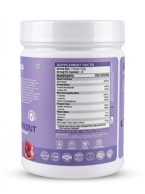 Stark Fitness Pre-Workout– Litchi Fusion Flavour(360gm)