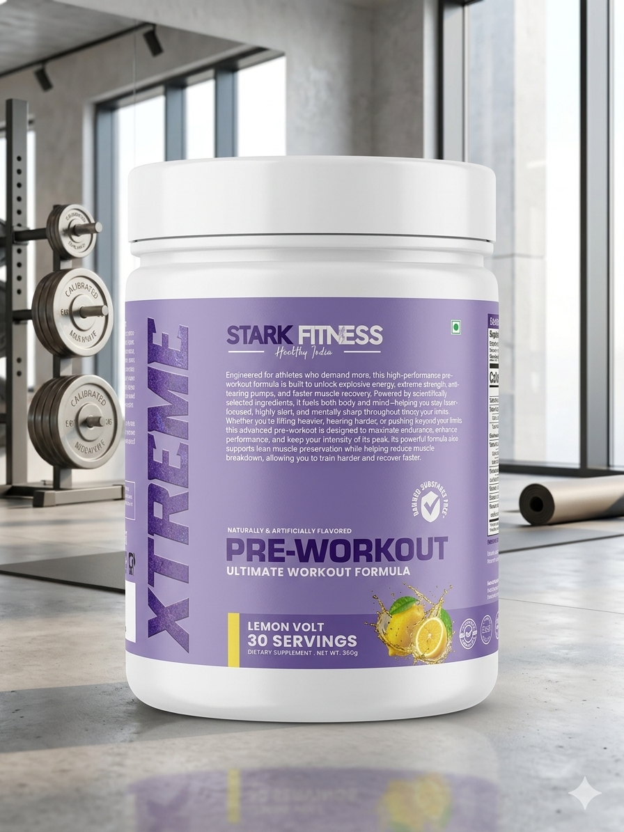 Stark Fitness Lemon Volt Pre-Workout | Energy & Pump Supplement
